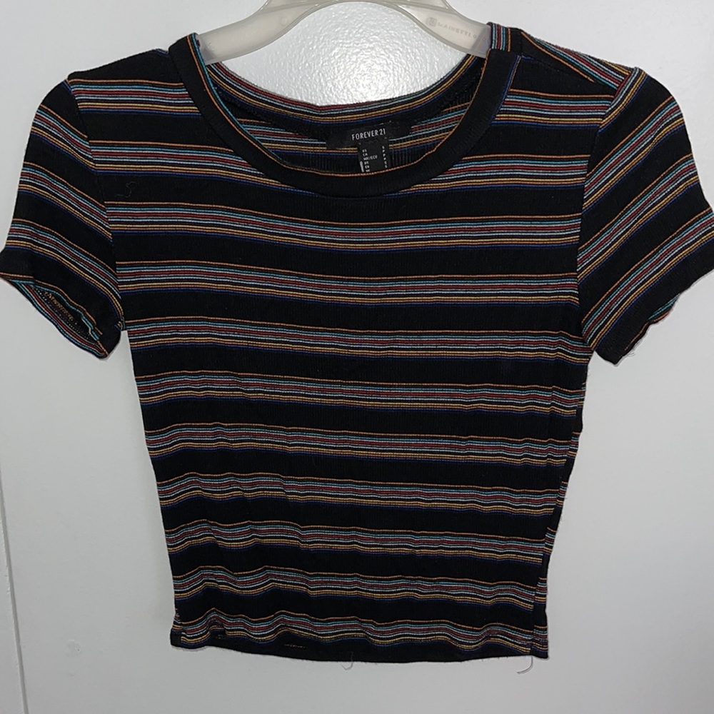 Striped Crop Top